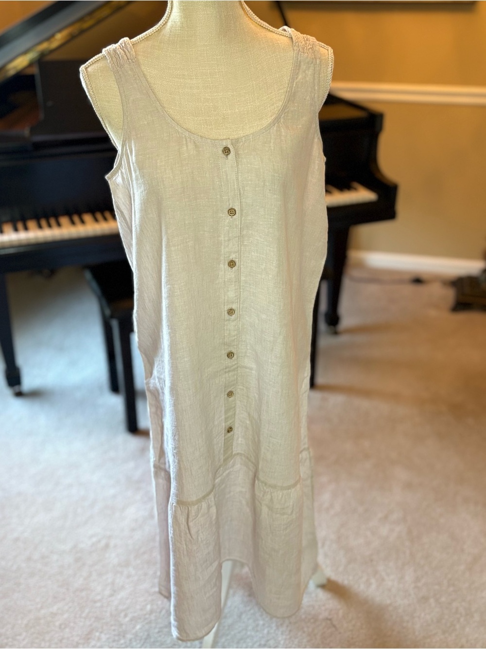 100% Linen Sleeveless Dress